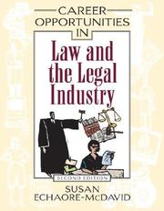 Cover of Career Opportunities in Law and the Legal Industry (Career Opportunities) by Susan Echaore-McDavid
