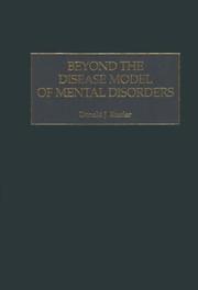 Front cover of Beyond the disease model of mental disorders by Donald J. Kiesler