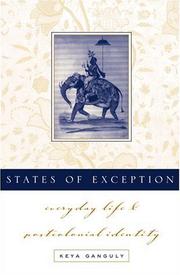 Front cover of States of exception by Keya Ganguly
