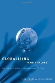 Cover of Globalizing family values by Doris Buss