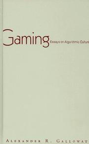Cover of Gaming by Alexander R. Galloway