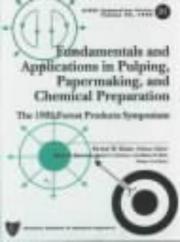 Front cover of Fundamentals and applications in pulping, papermaking, and chemical preparation by Unknown