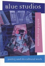 Cover of Blue studios by Rachel Blau DuPlessis