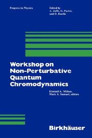 Front cover of Workshop on Non-perturbative Quantum Chromodynamics by Workshop on Non-perturbative Quantum Chromodynamics (1983 Oklahoma State University)