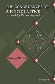 Front cover of The Congruences of a Finite Lattice by George A. Gratzer