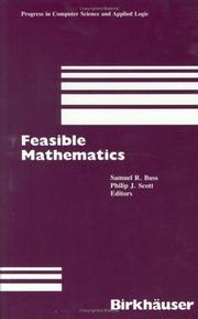 Cover of Feasible mathematics by Samuel R. Buss