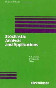 Cover of Stochastic analysis and applications by Jean-Claude Zambrini