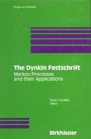 Cover of The Dynkin Festschrift by Mark I. Freidlin