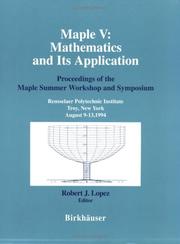 Front cover of Maple V by Maple Summer Workshop and Symposium (1994 Rensselaer Polytechnic Institute)