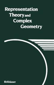 Cover of Representation theory and complex geometry by Neil Chriss