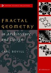Front cover of Fractal geometry in architecture and design by Carl Bovill