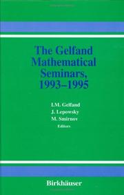 Front cover of Gelfand Mathematical Seminars, 1993-1995 by Israel M. Gel'fand