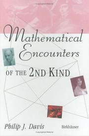 Front cover of Mathematical encounters of the second kind by Philip J. Davis