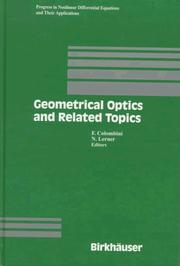 Front cover of Geometrical optics and related topics by F. Colombini