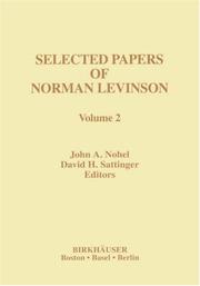Front cover of Selected papers of Norman Levinson by Norman Levinson