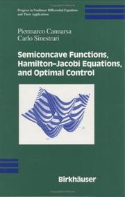 Cover of Semiconcave functions, Hamilton-Jacobi equations, and optimal control by Piermarco Cannarsa