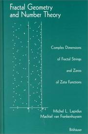 Front cover of Fractal geometry and number theory by Michel L. Lapidus