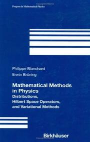 Cover of Mathematical methods in physics by Philippe Blanchard
