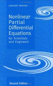 Front cover of Nonlinear partial differential equations for scientists and engineers by Lokenath Debnath