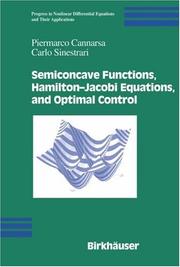 Front cover of Semiconcave Functions, Hamilton—Jacobi Equations, and Optimal Control by Piermarco Cannarsa