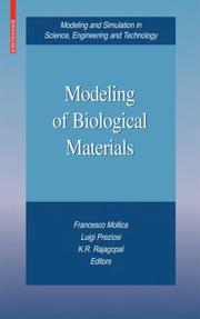 Front cover of Modeling of biological materials by Luigi Preziosi