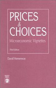 Cover of Prices and choices by David Hemenway
