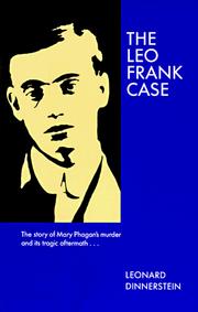 Cover of The Leo Frank case by Leonard Dinnerstein