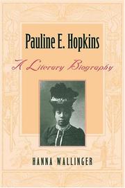Cover of Pauline E. Hopkins by Hanna Wallinger