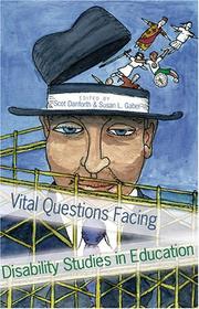 Cover of Vital questions facing disability studies in education by Scot Danforth