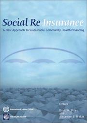 Cover of Social reinsurance by David M. Dror