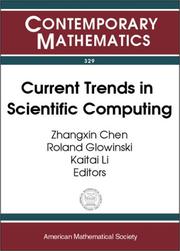 Front cover of Current trends in scientific computing by ICM 2002 Beijing Satellite Conference on Scientific Computing (2002 Xi'an, China)