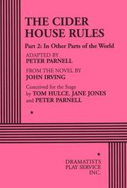 Cover of The cider house rules by Peter Parnell