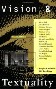 Cover of Vision and textuality by Stephen W. Melville