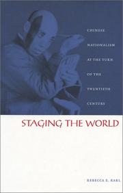Cover of Staging the World by Rebecca E. Karl