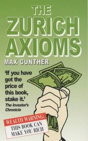 Front cover of The Zurich Axioms by Max Gunther