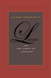 Front cover of Lacan and the limits of language by Charles Shepherdson