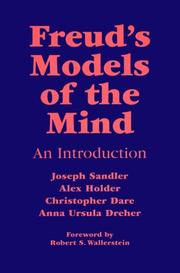Cover of Freud's models of the mind by Joseph John Sandler