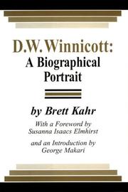 Cover of D.W. Winnicott by Brett Kahr