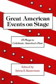 Front cover of Great American Events on Stage by Sylvia E. Kamerman