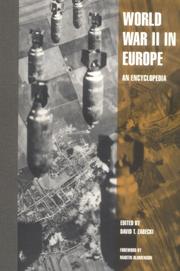 Cover of World War II in Europe by David T. Zabecki