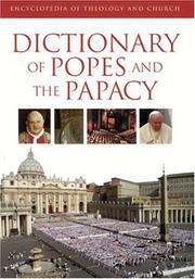 Front cover of Dictionary of popes and the papacy by Bruno Steimer