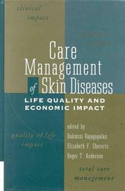 Front cover of Care management of skin diseases by Rukmini Rajagopalan