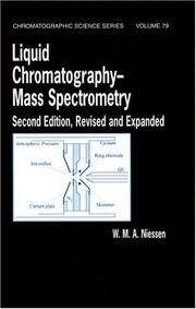 Front cover of Liquid chromatography--mass spectrometry by W. M. A. Niessen