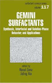 Front cover of Gemini surfactants by Raoul Zana
