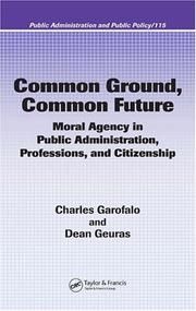 Cover of Common ground, common future by Charles Garofalo