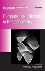 Front cover of Computational Methods in Photochemistry (Molecular and Supramolecular Photochemistry) by Andrei G. Kutateladze