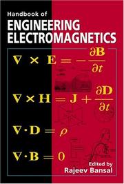 Front cover of Handbook of engineering electromagnetics by Rajeev Bansal