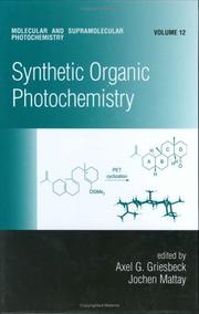 Front cover of Synthetic organic photochemistry by Axel G. Griesbeck