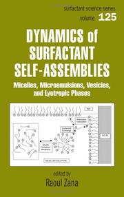 Cover of Dynamics of surfactant self-assemblies by Raoul Zana