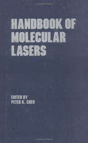 Front cover of Handbook of Molecular Lasers by Peter K. Cheo